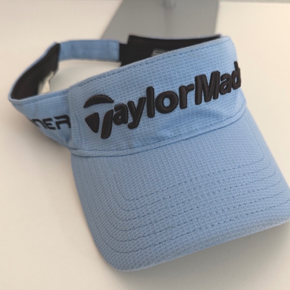 TaylorMade Golf Visor Light Blue Adjustable Tmax Gear Embroidered Hat Mens OSFM
